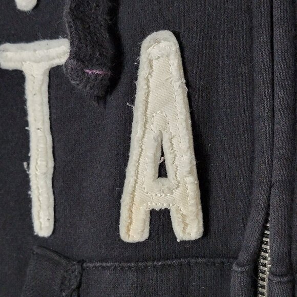 Aeropostale Womens Y2K 2000s Graphic Embroidered Full Zip Hooded Jacket Medium - Picture 7 of 11